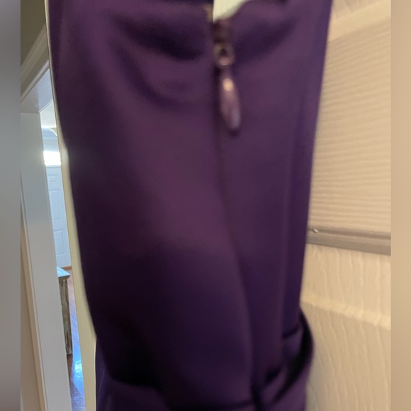Calvin Klein dress. Medium.  Deep purple. Satin. - Picture 6 of 8